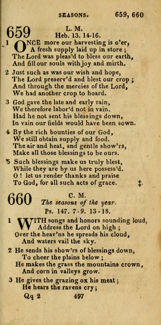 Church Hymn Book; consisting of hymns and psalms, original and selected. adapted to public worship and many other occasions. 2nd ed. page 493
