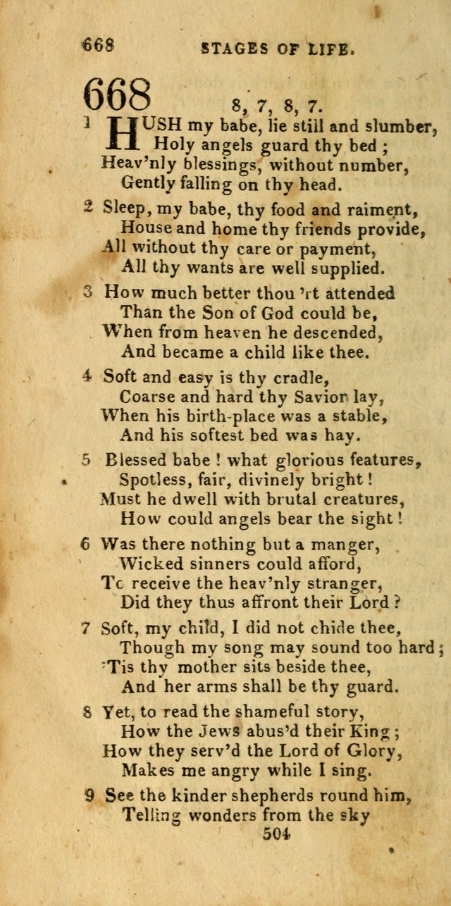 Church Hymn Book; consisting of hymns and psalms, original and selected. adapted to public worship and many other occasions. 2nd ed. page 500