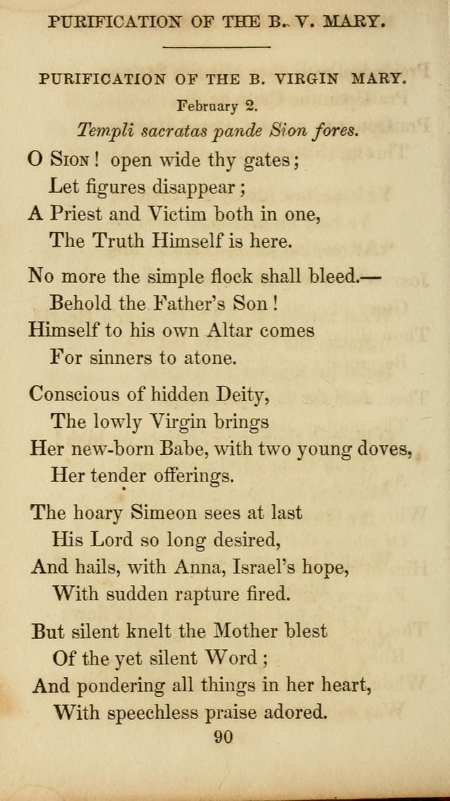 The Catholic Hymn Book: a collection of hymns, anthems, etc. for all  holydays of obligation and devotion throughout the year page 90