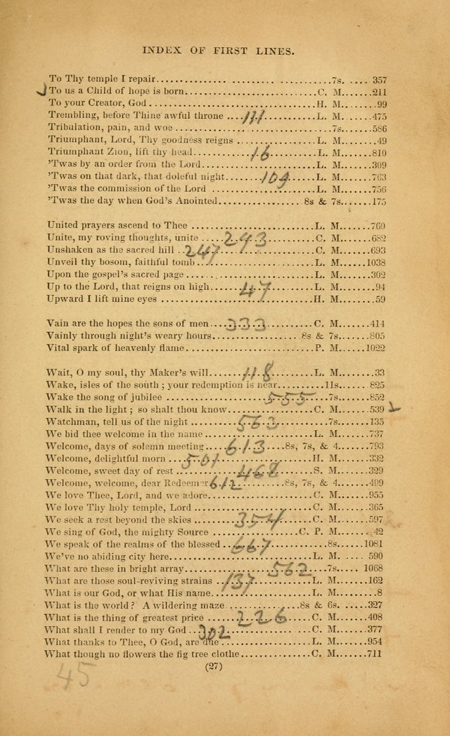 The Congregational Hymn Book: for the service of the sanctuary page 27