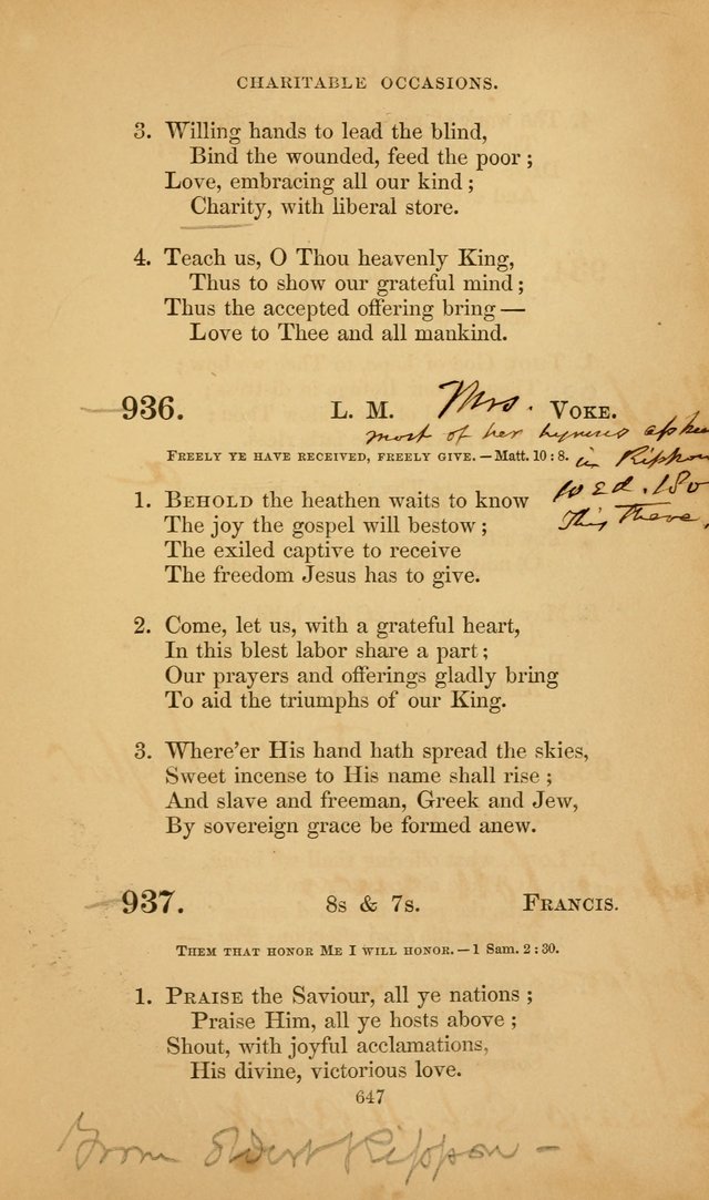 The Congregational Hymn Book: for the service of the sanctuary page 709