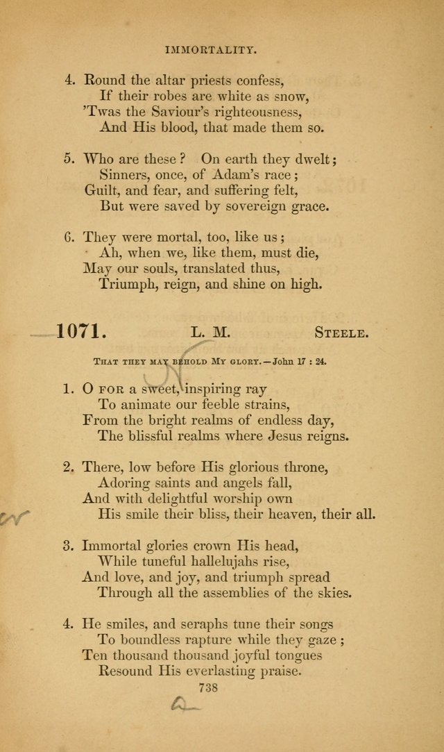 The Congregational Hymn Book: for the service of the sanctuary page 800