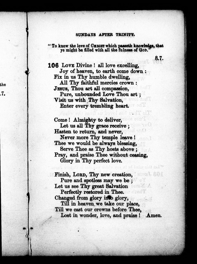 A Church Hymn Book: for the use of congregations of the United Church of England and Ireland page 107