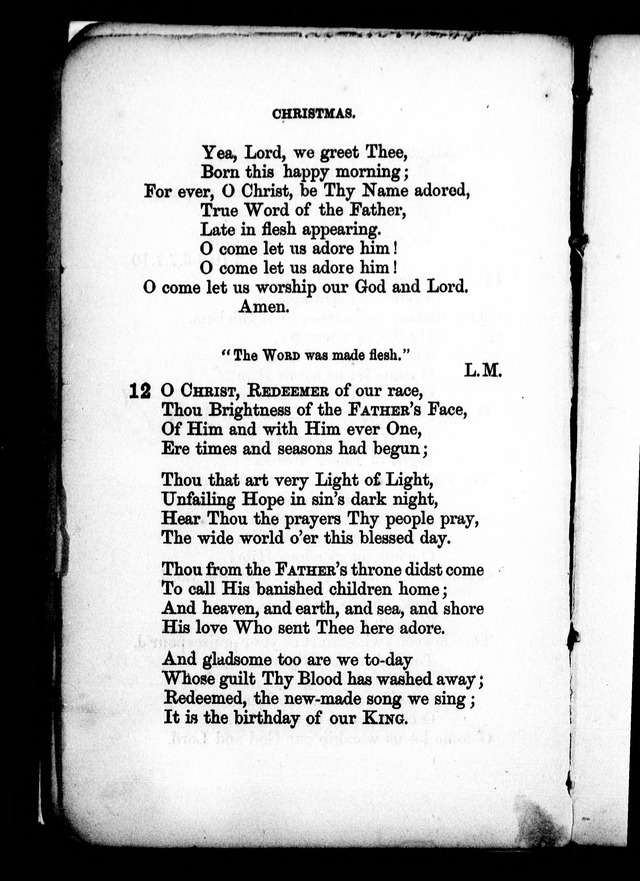 A Church Hymn Book: for the use of congregations of the United Church of England and Ireland page 11