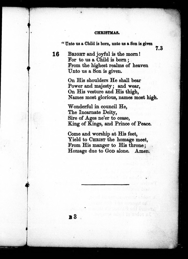 A Church Hymn Book: for the use of congregations of the United Church of England and Ireland page 16