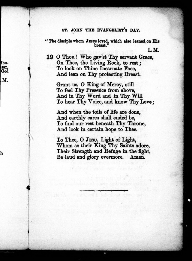 A Church Hymn Book: for the use of congregations of the United Church of England and Ireland page 20