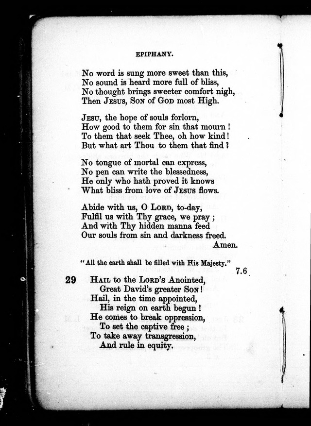 A Church Hymn Book: for the use of congregations of the United Church of England and Ireland page 29