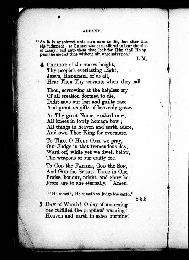 A Church Hymn Book: for the use of congregations of the United Church of England and Ireland page 3
