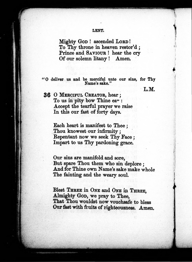A Church Hymn Book: for the use of congregations of the United Church of England and Ireland page 37