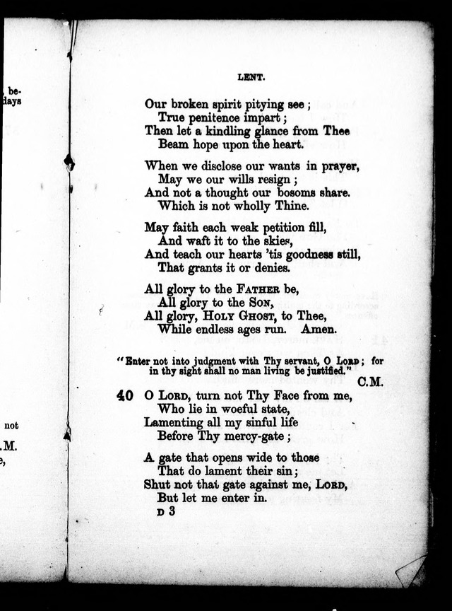A Church Hymn Book: for the use of congregations of the United Church of England and Ireland page 40