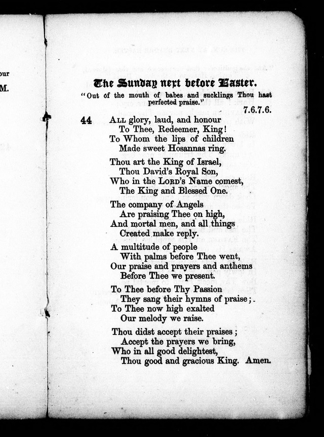 A Church Hymn Book: for the use of congregations of the United Church of England and Ireland page 44