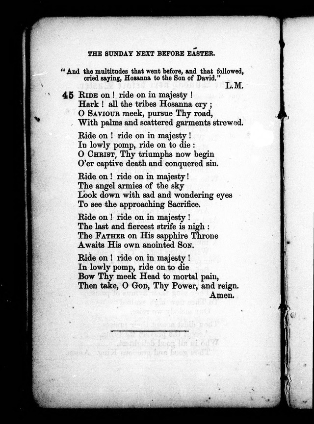 A Church Hymn Book: for the use of congregations of the United Church of England and Ireland page 45