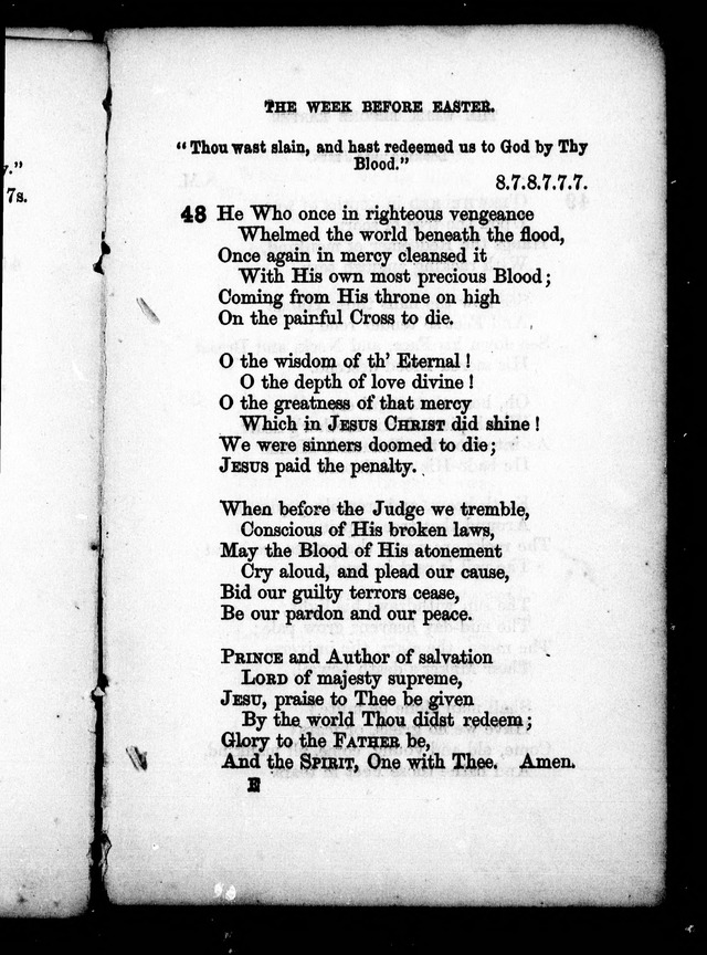 A Church Hymn Book: for the use of congregations of the United Church of England and Ireland page 48