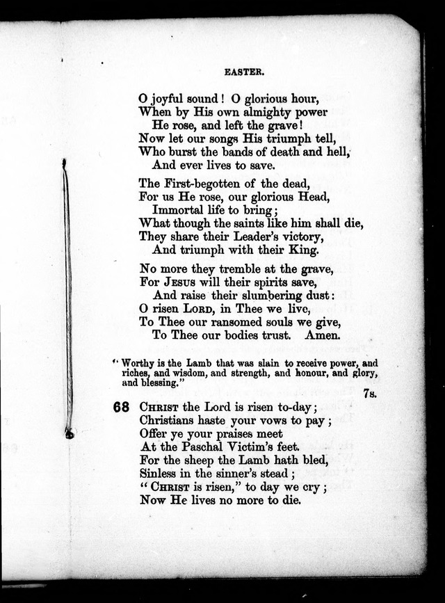 A Church Hymn Book: for the use of congregations of the United Church of England and Ireland page 66