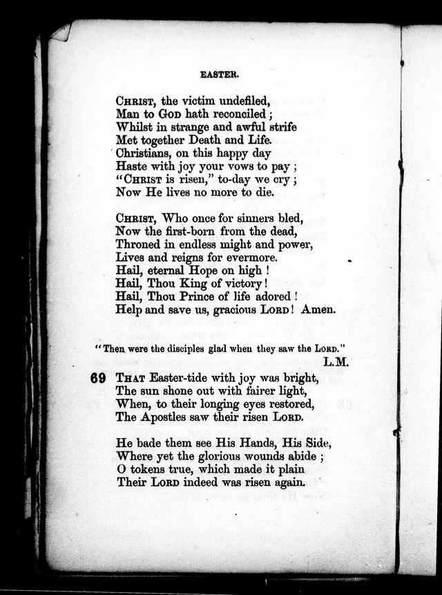 A Church Hymn Book: for the use of congregations of the United Church of England and Ireland page 67
