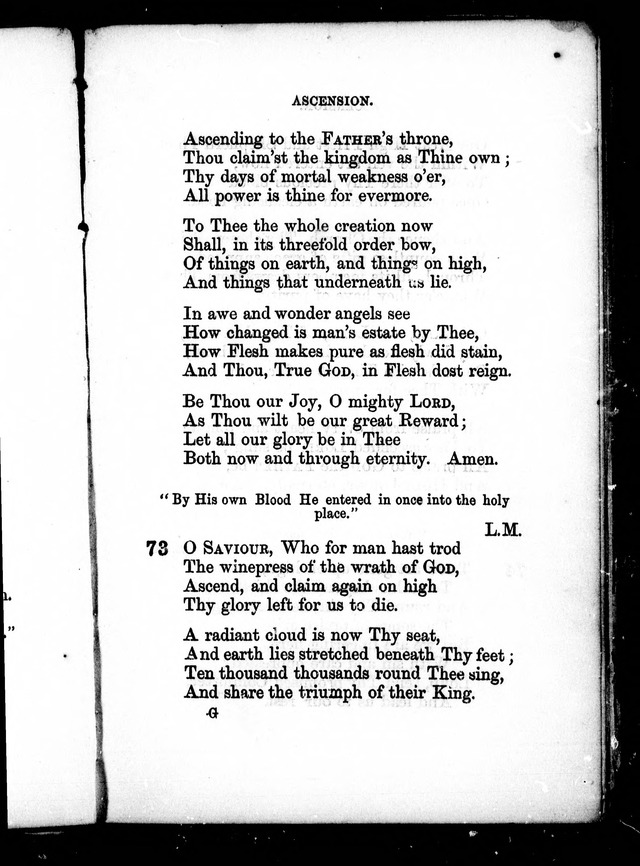 A Church Hymn Book: for the use of congregations of the United Church of England and Ireland page 72