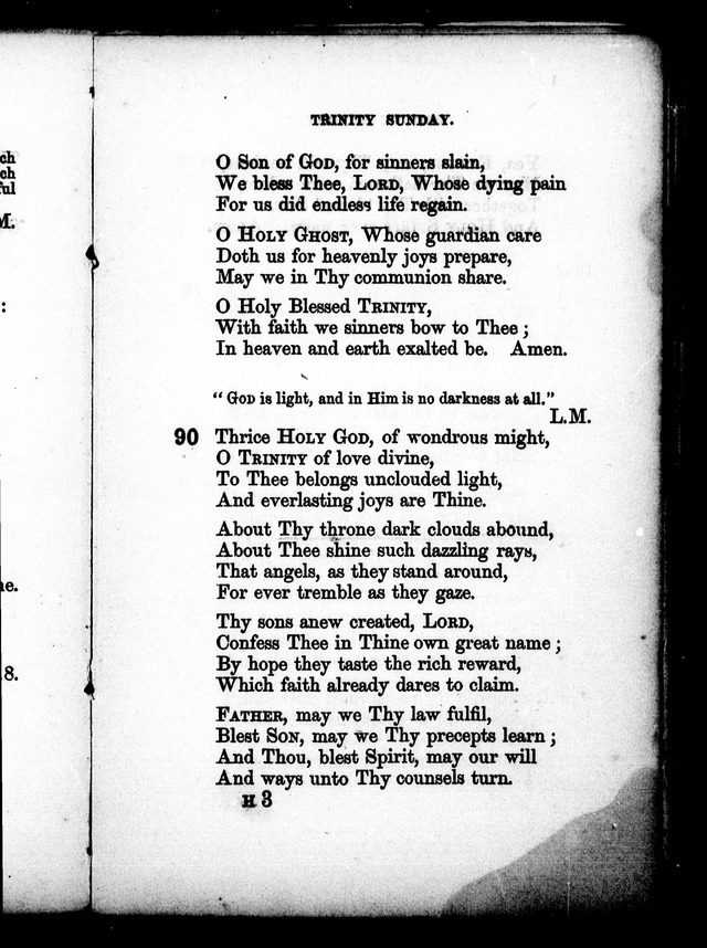 A Church Hymn Book: for the use of congregations of the United Church of England and Ireland page 91