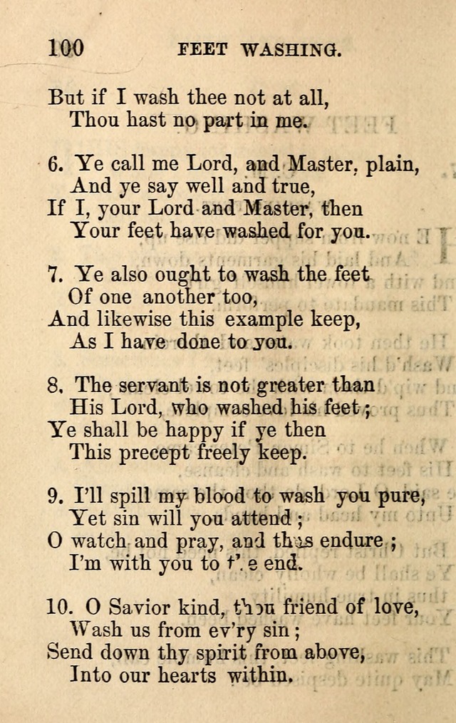 A Collection of Hymns: designed for the use of the Church of Christ page 100