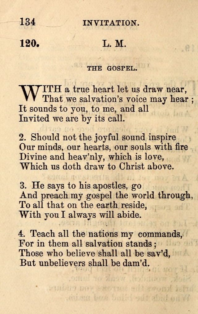 A Collection of Hymns: designed for the use of the Church of Christ page 134
