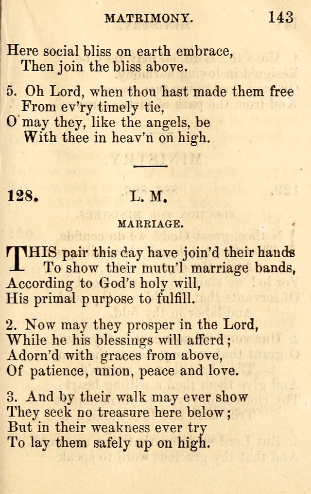A Collection of Hymns: designed for the use of the Church of Christ page 143