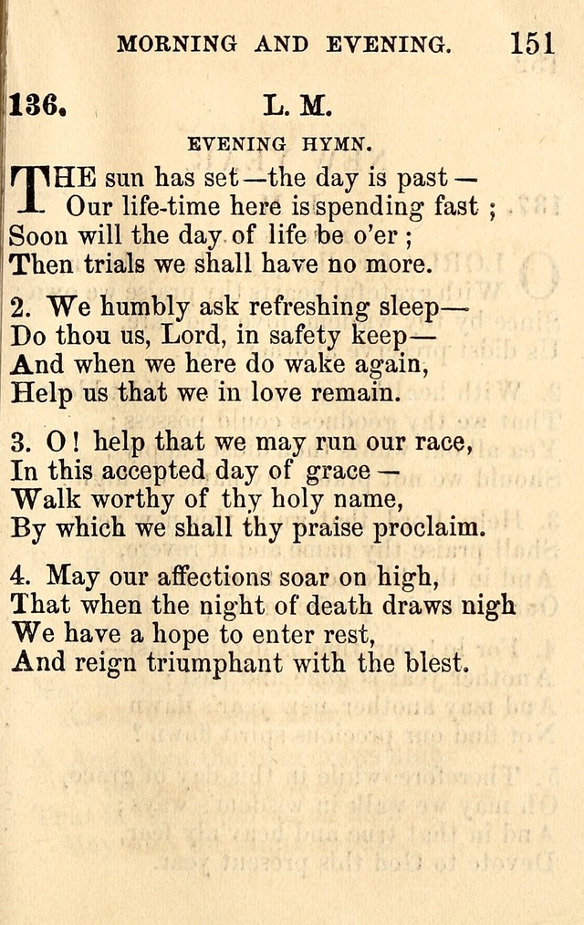 A Collection of Hymns: designed for the use of the Church of Christ page 151