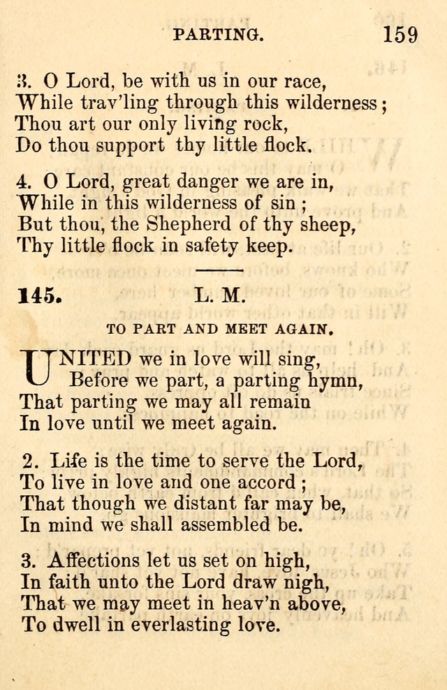 A Collection of Hymns: designed for the use of the Church of Christ page 159