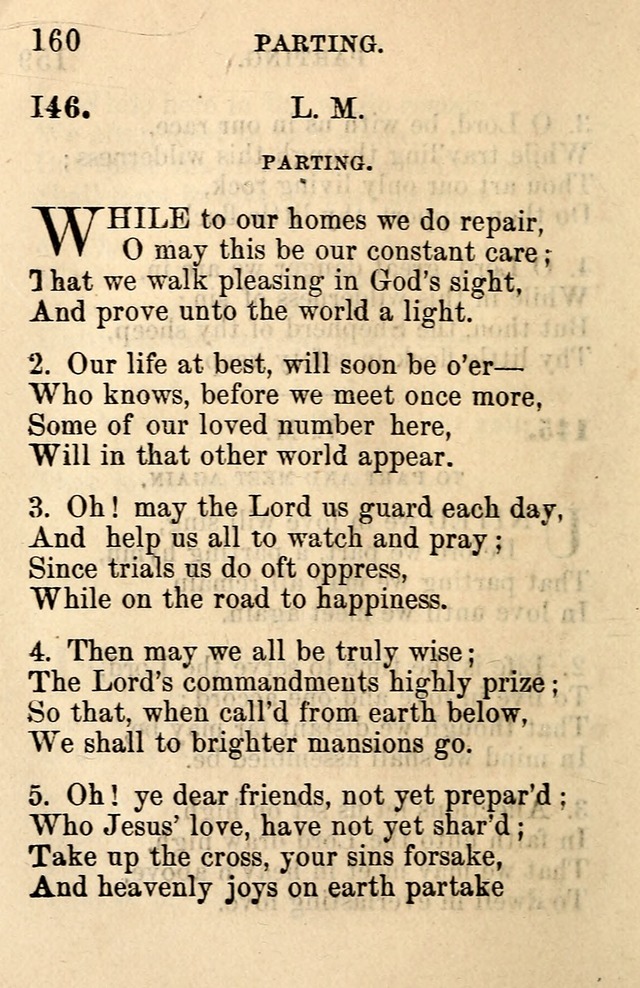 A Collection of Hymns: designed for the use of the Church of Christ page 160