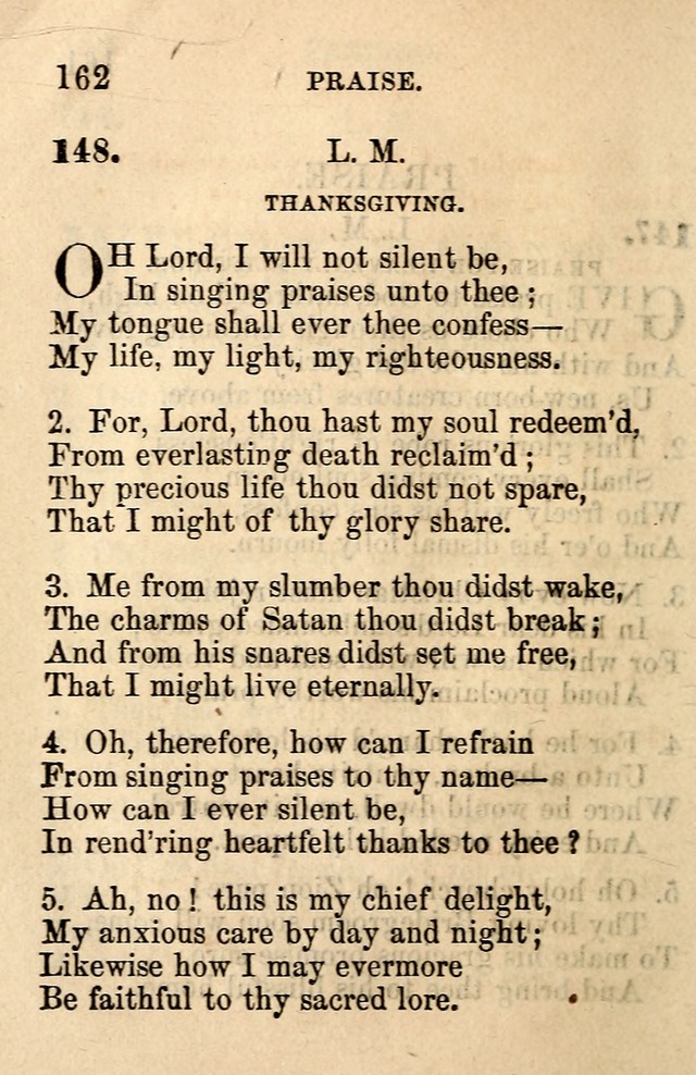 A Collection of Hymns: designed for the use of the Church of Christ page 162