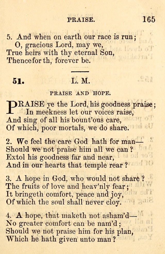 A Collection of Hymns: designed for the use of the Church of Christ page 165