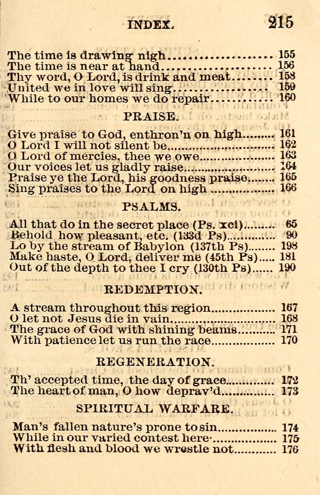 A Collection of Hymns: designed for the use of the Church of Christ page 215