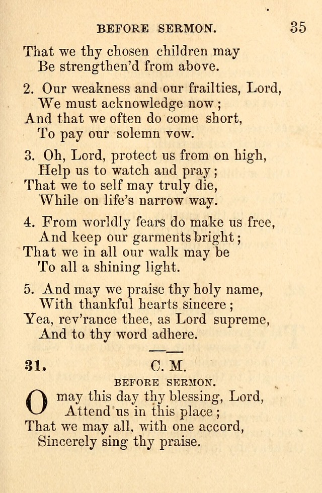 A Collection of Hymns: designed for the use of the Church of Christ page 35