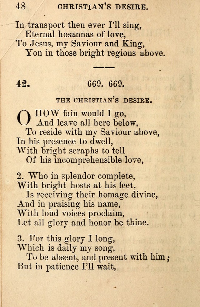 A Collection of Hymns: designed for the use of the Church of Christ page 48