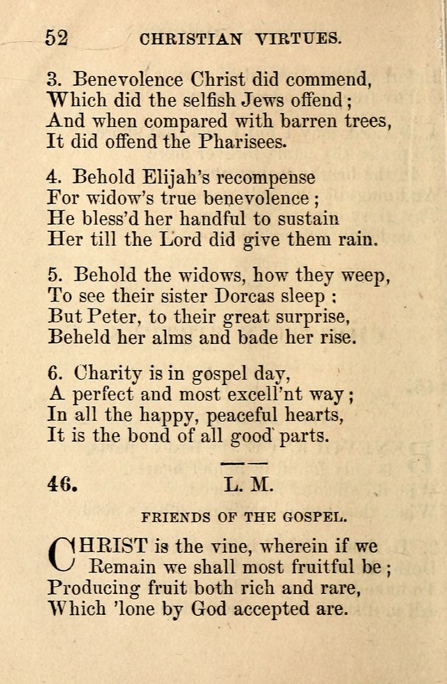 A Collection of Hymns: designed for the use of the Church of Christ page 52