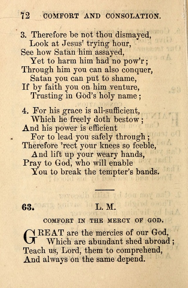 A Collection of Hymns: designed for the use of the Church of Christ page 72
