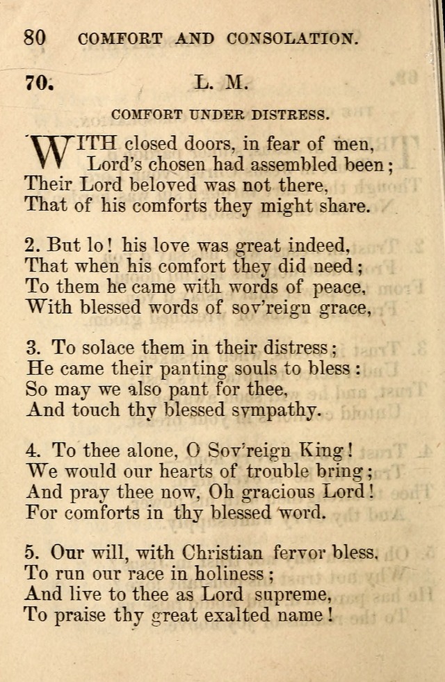 A Collection of Hymns: designed for the use of the Church of Christ page 80