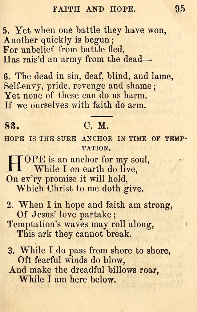 A Collection of Hymns: designed for the use of the Church of Christ page 95