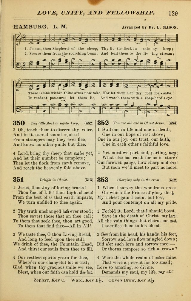 The Christian Hymnal: a choice collection of hymns and tunes for congregational and social worship page 129