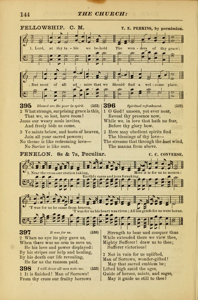 The Christian Hymnal: a choice collection of hymns and tunes for congregational and social worship page 144