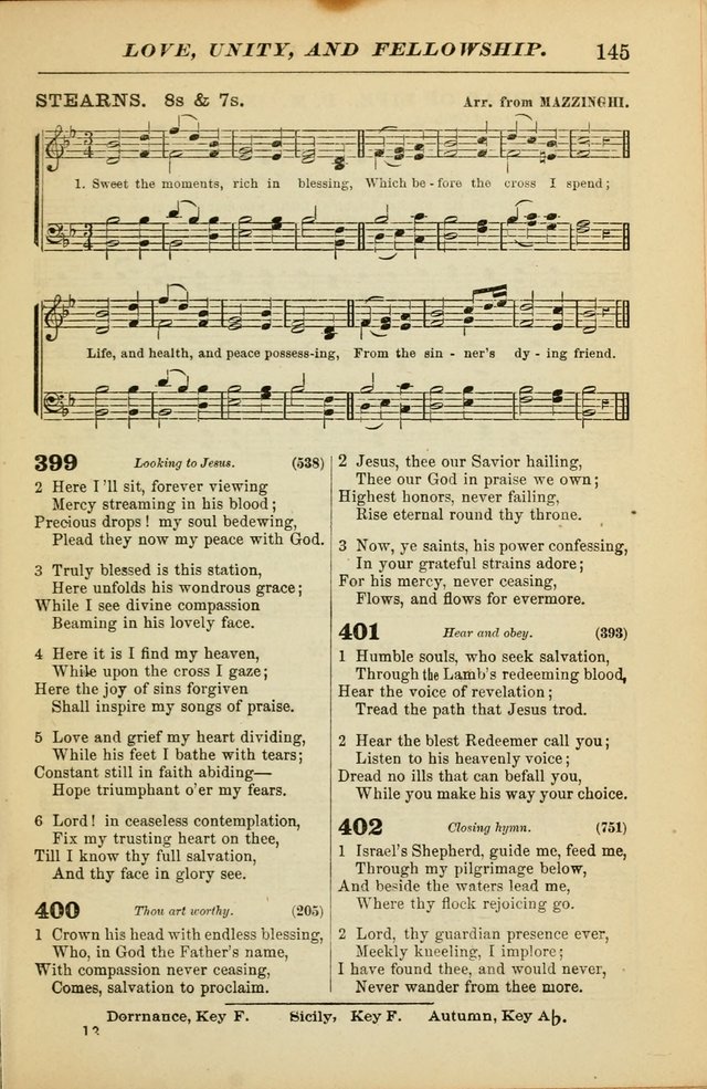 The Christian Hymnal: a choice collection of hymns and tunes for congregational and social worship page 145