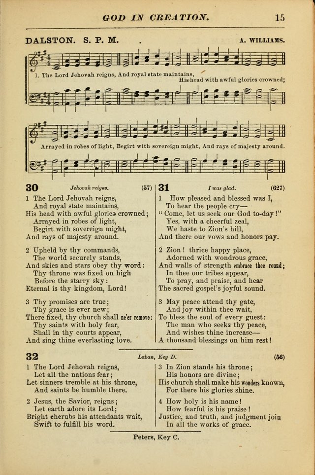 The Christian Hymnal: a choice collection of hymns and tunes for congregational and social worship page 15