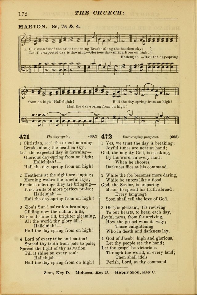 The Christian Hymnal: a choice collection of hymns and tunes for congregational and social worship page 172
