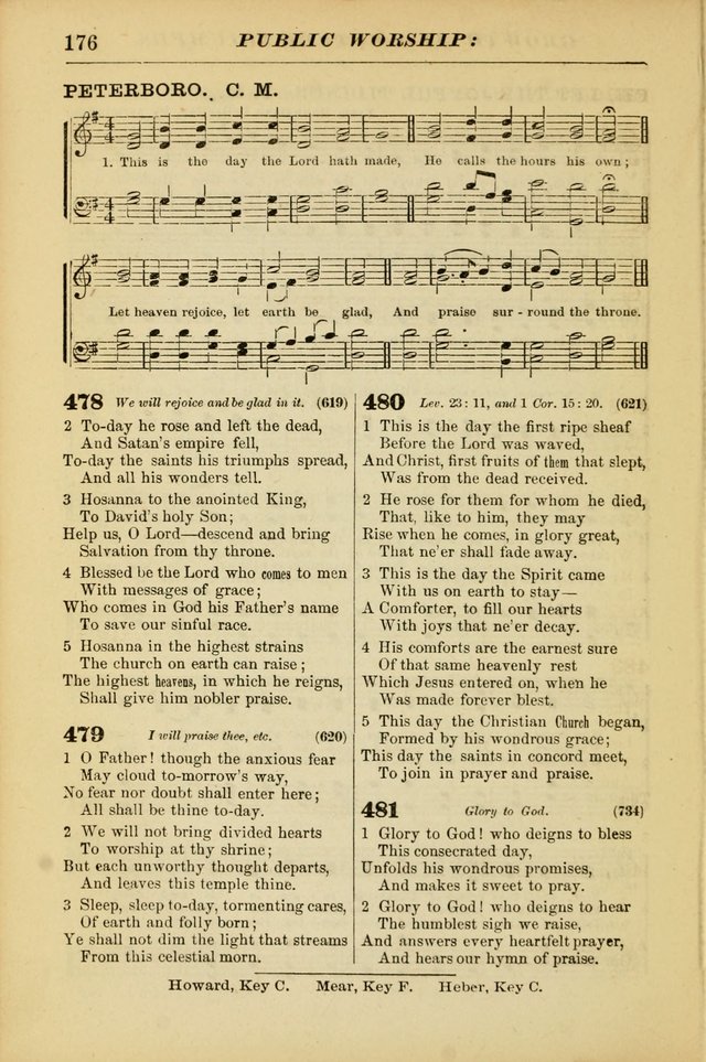 The Christian Hymnal: a choice collection of hymns and tunes for congregational and social worship page 176