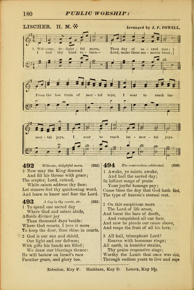 The Christian Hymnal: a choice collection of hymns and tunes for congregational and social worship page 180