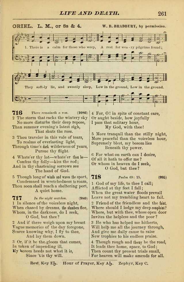 The Christian Hymnal: a choice collection of hymns and tunes for congregational and social worship page 261
