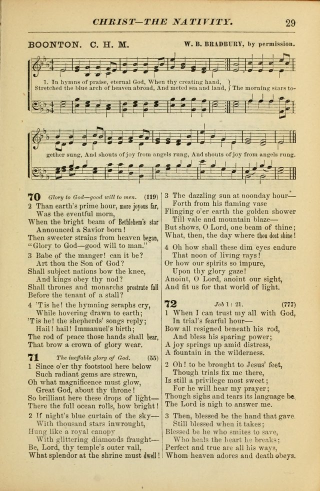 The Christian Hymnal: a choice collection of hymns and tunes for congregational and social worship page 29