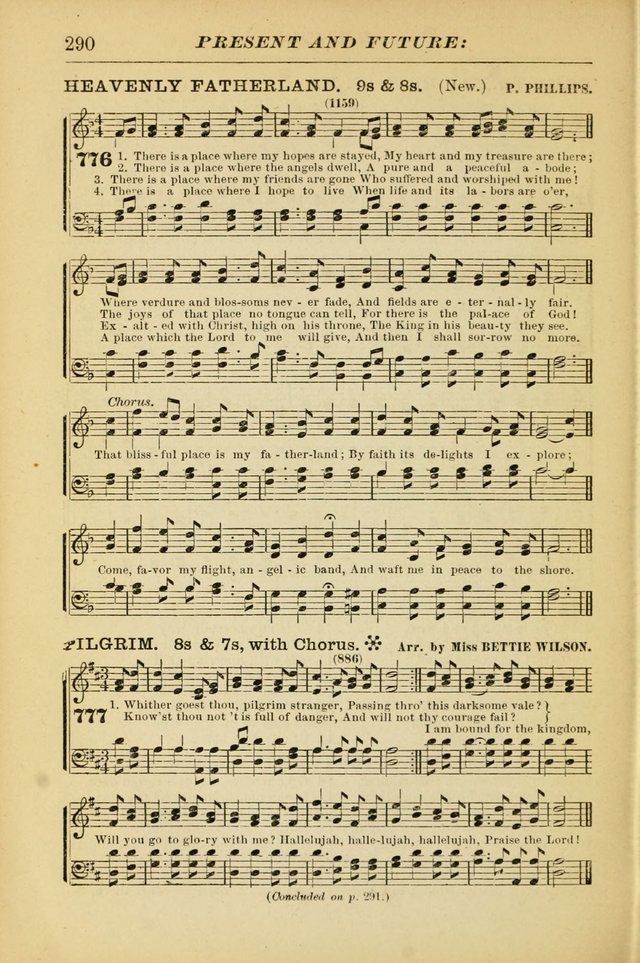 The Christian Hymnal: a choice collection of hymns and tunes for congregational and social worship page 290