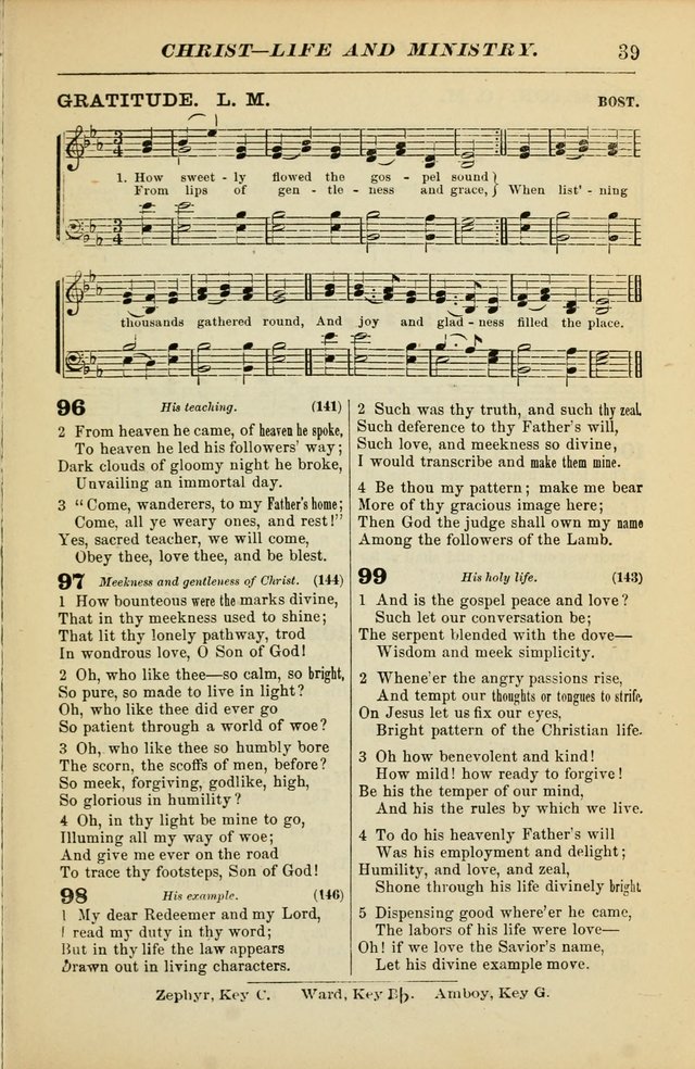 The Christian Hymnal: a choice collection of hymns and tunes for congregational and social worship page 39
