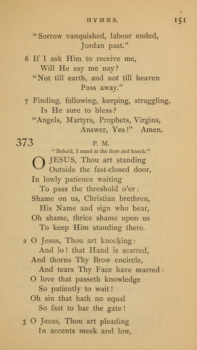 A Church hymnal: compiled from "Additional hymns," "Hymns ancient and modern," and "Hymns for church and home," as authorized by the House of Bishops page 158