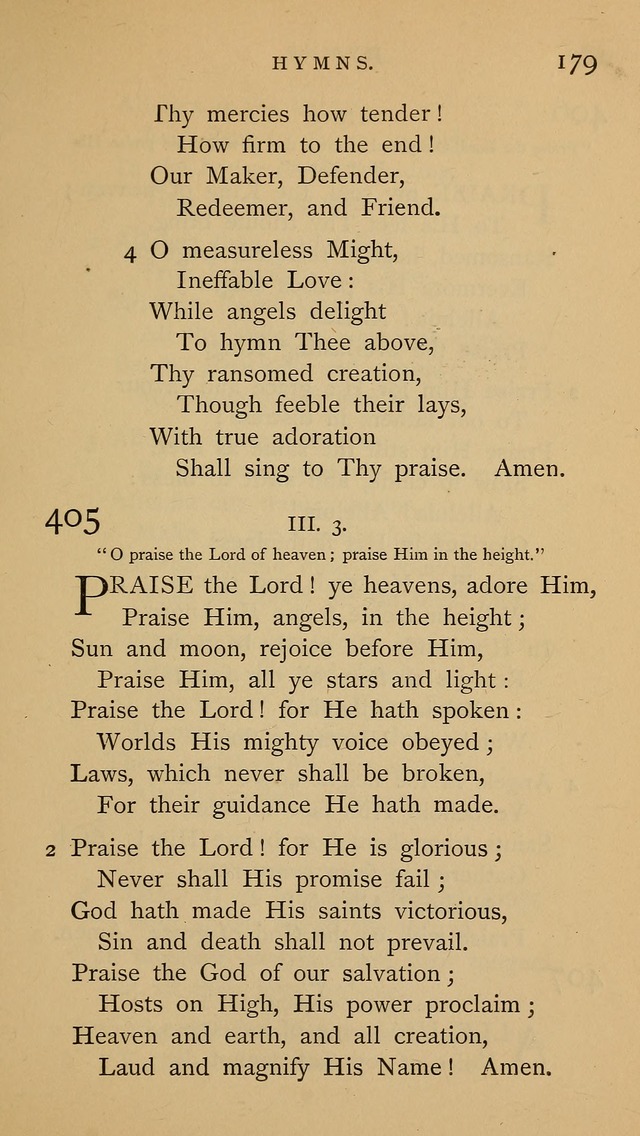 A Church hymnal: compiled from "Additional hymns," "Hymns ancient and modern," and "Hymns for church and home," as authorized by the House of Bishops page 186