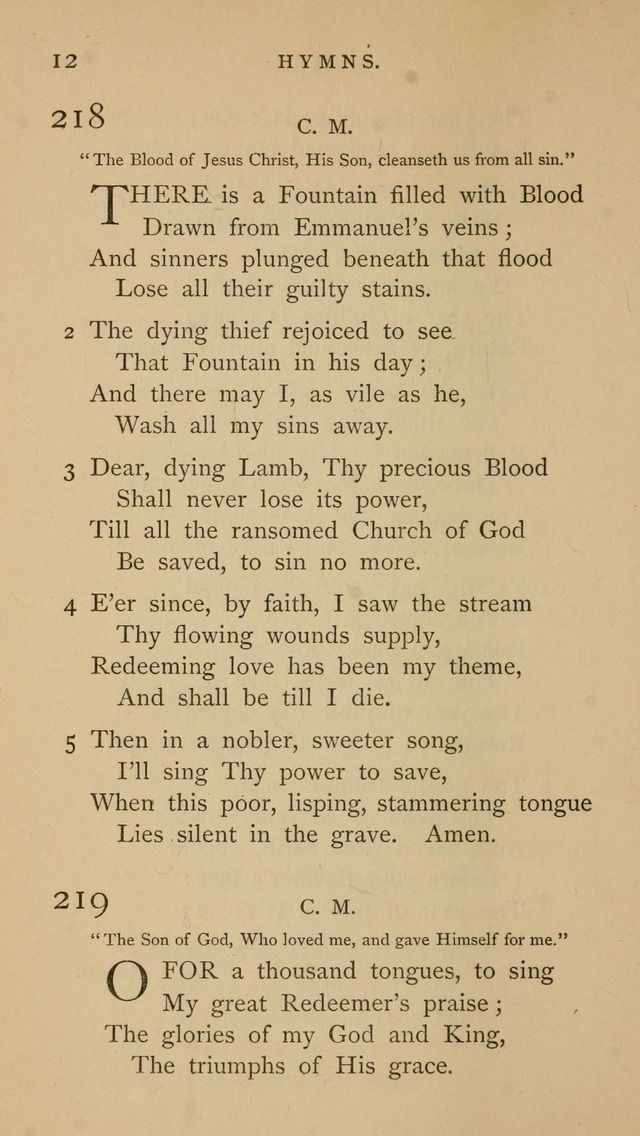 A Church hymnal: compiled from "Additional hymns," "Hymns ancient and modern," and "Hymns for church and home," as authorized by the House of Bishops page 19